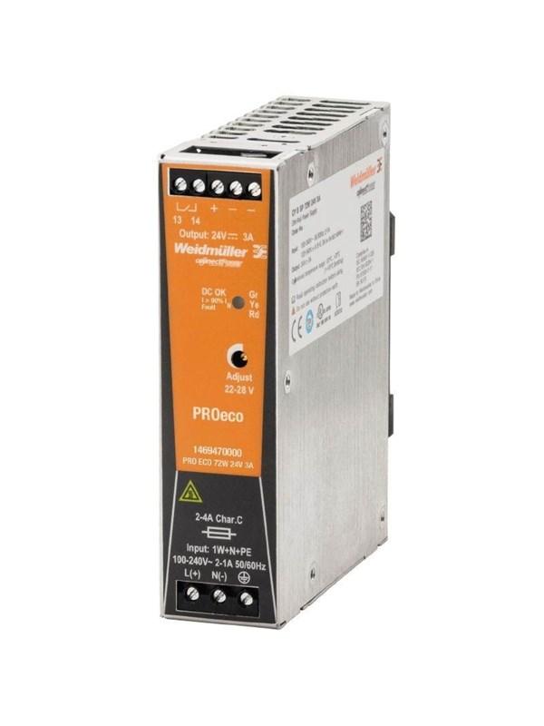 Weidmuller Strømforsyning PRO ECO 72W 24V 3A