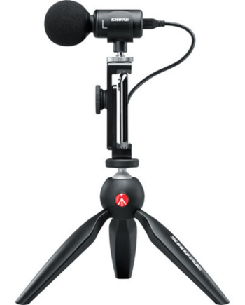 Shure Motiv MV88 Mikrofon Kabling -37dBV/Pascal Stereo (mellemste side) Tovejs Stereo Kardioide Sort