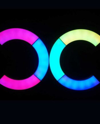 Gamer lys med wifi, skab din egen lampe - cirkel - 6 stk