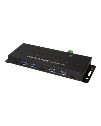 LogiLink USB-C 3.2 Gen 2 7-port combo hub industrial level USB hub - 7 ports - Sort