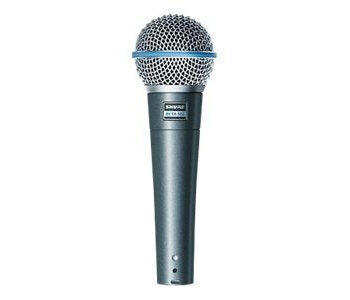Shure Beta 58A Mikrofon Kabling Superkardioide Blå