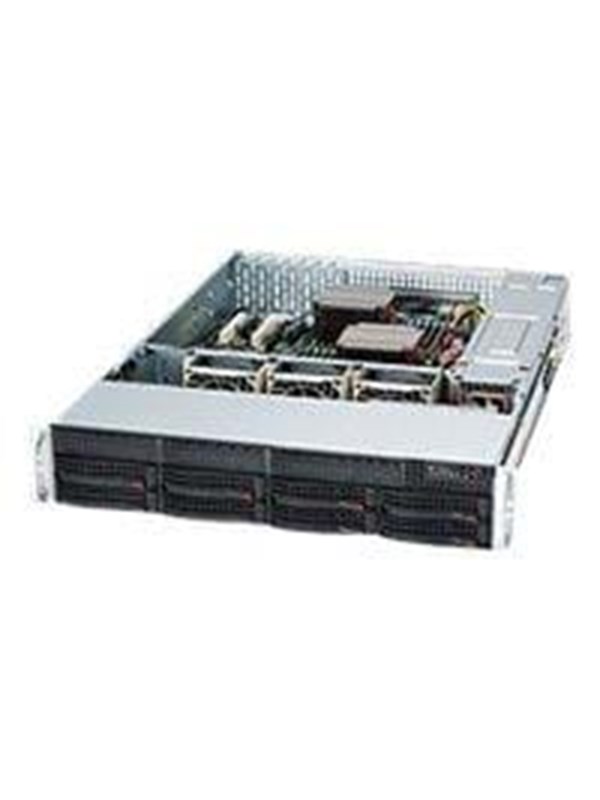 Supermicro SC825 TQC-R1K03LPB - Kabinet - Server (Rack) - Sort