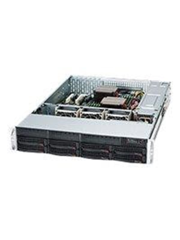 Supermicro SC825 TQC-R802LPB - Kabinet - Server (Rack) - Sort