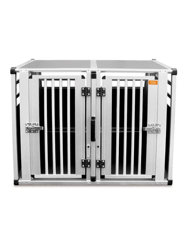 Dogman Aluminiumsbur dobbelt 92x92x68