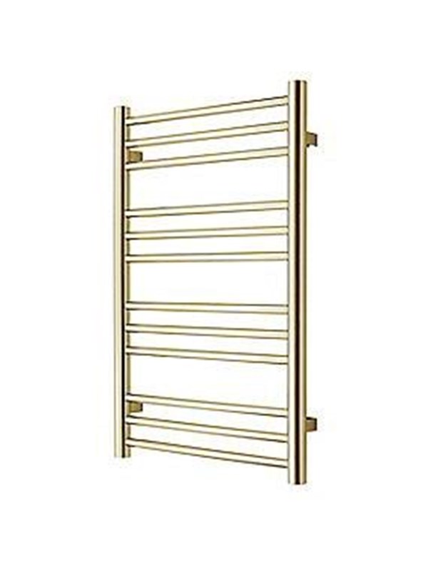 TVS PLUS 12-500 guld håndklæderadiator 785x500mm Vandbåren CC 470mm guld PVD overfladebelægning