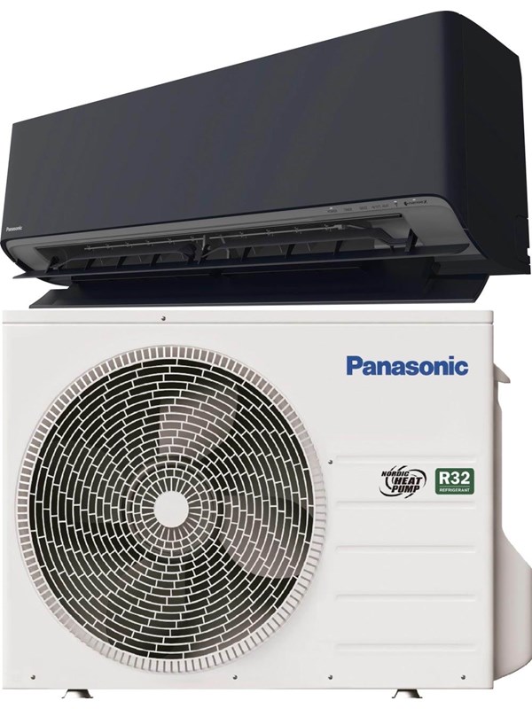 Panasonic NZ25ZKE luft/luft varmepumpe, 7,5 kW, 100-190 m², grafitgrå