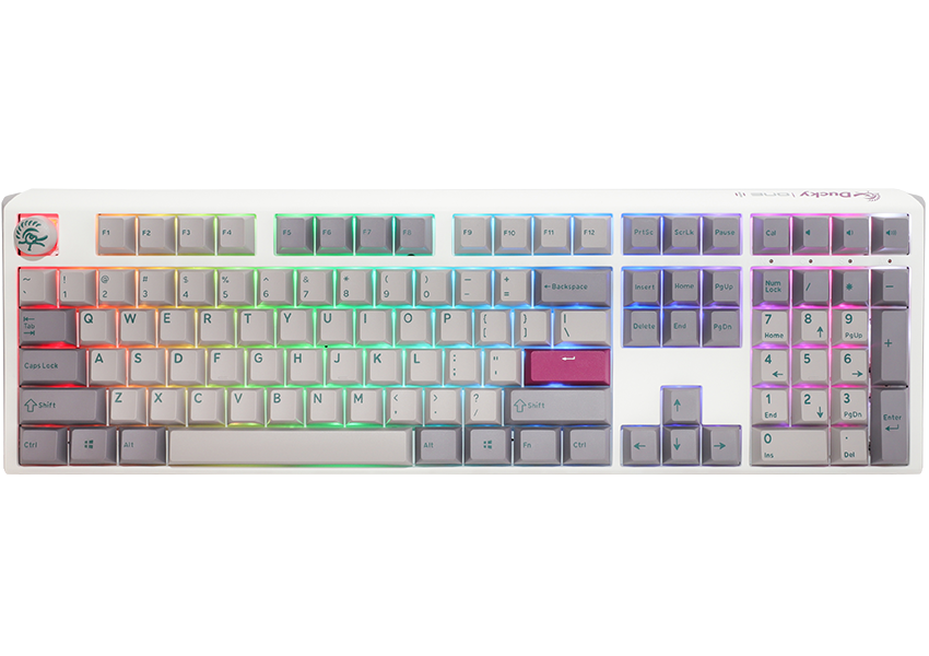 Ducky One 3 - Mist Nordic - Fullsize RGB Tastatur tilbud!