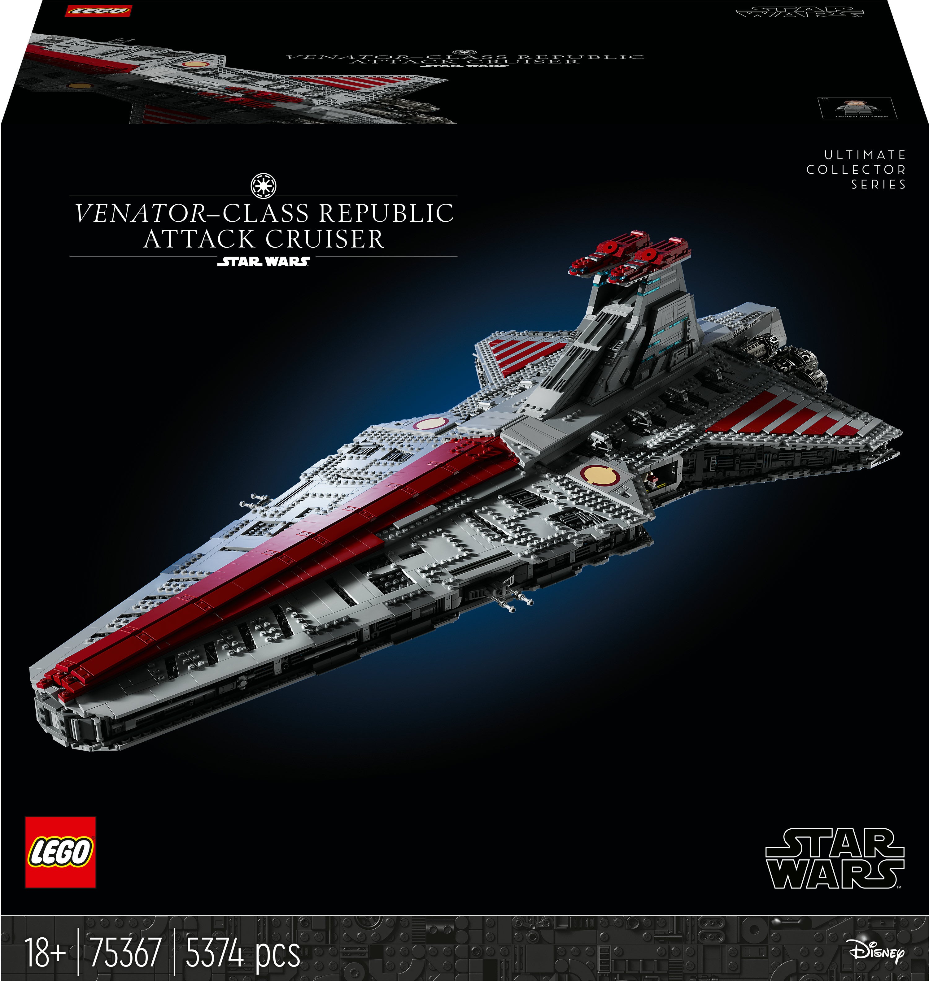 LEGO 75367 Star Wars Venator-klasse Angrebskrydser Tilbud!