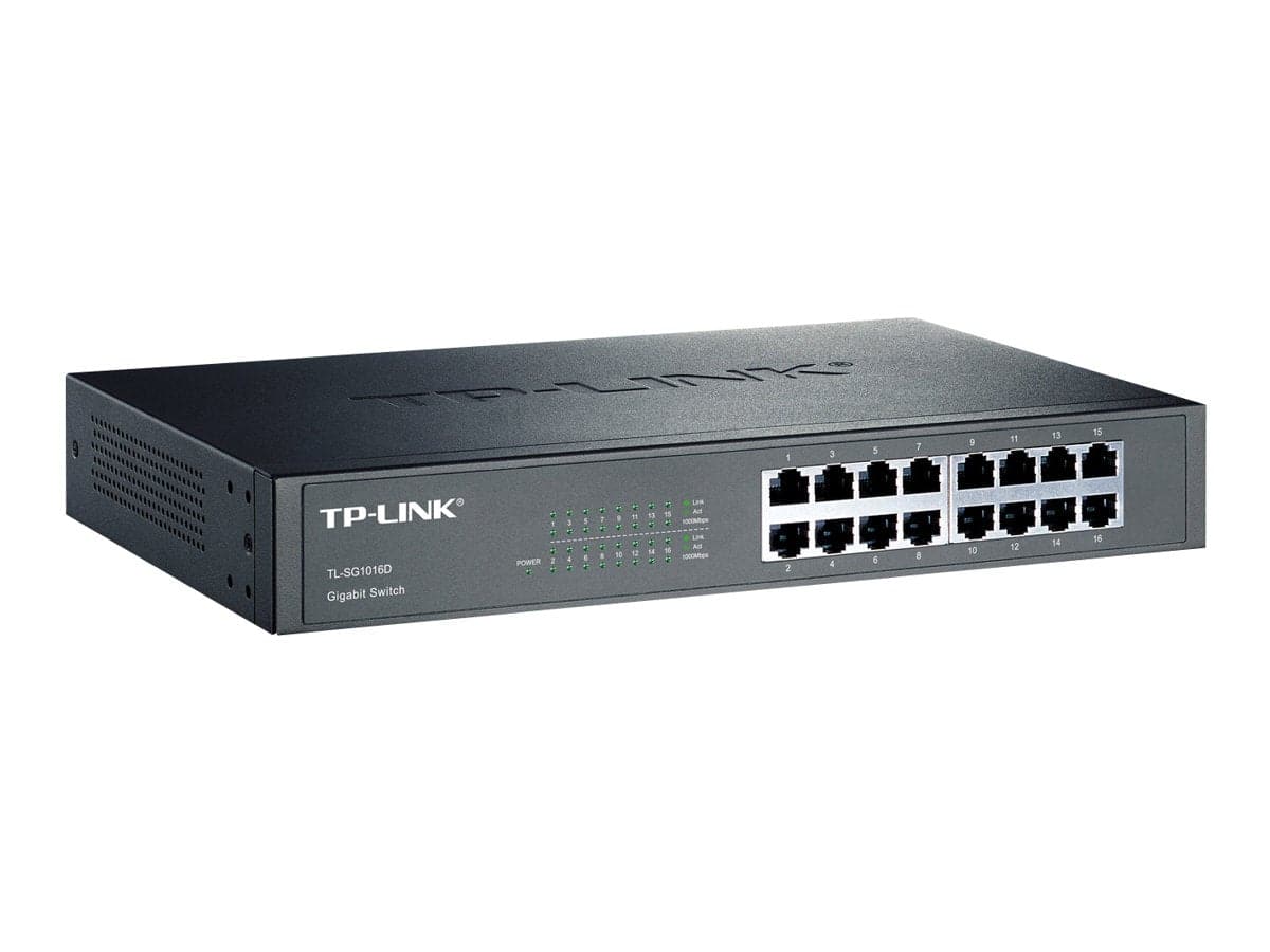 TP-Link TL-SG1016D 16-porte Gigabit Switch Tilbud!