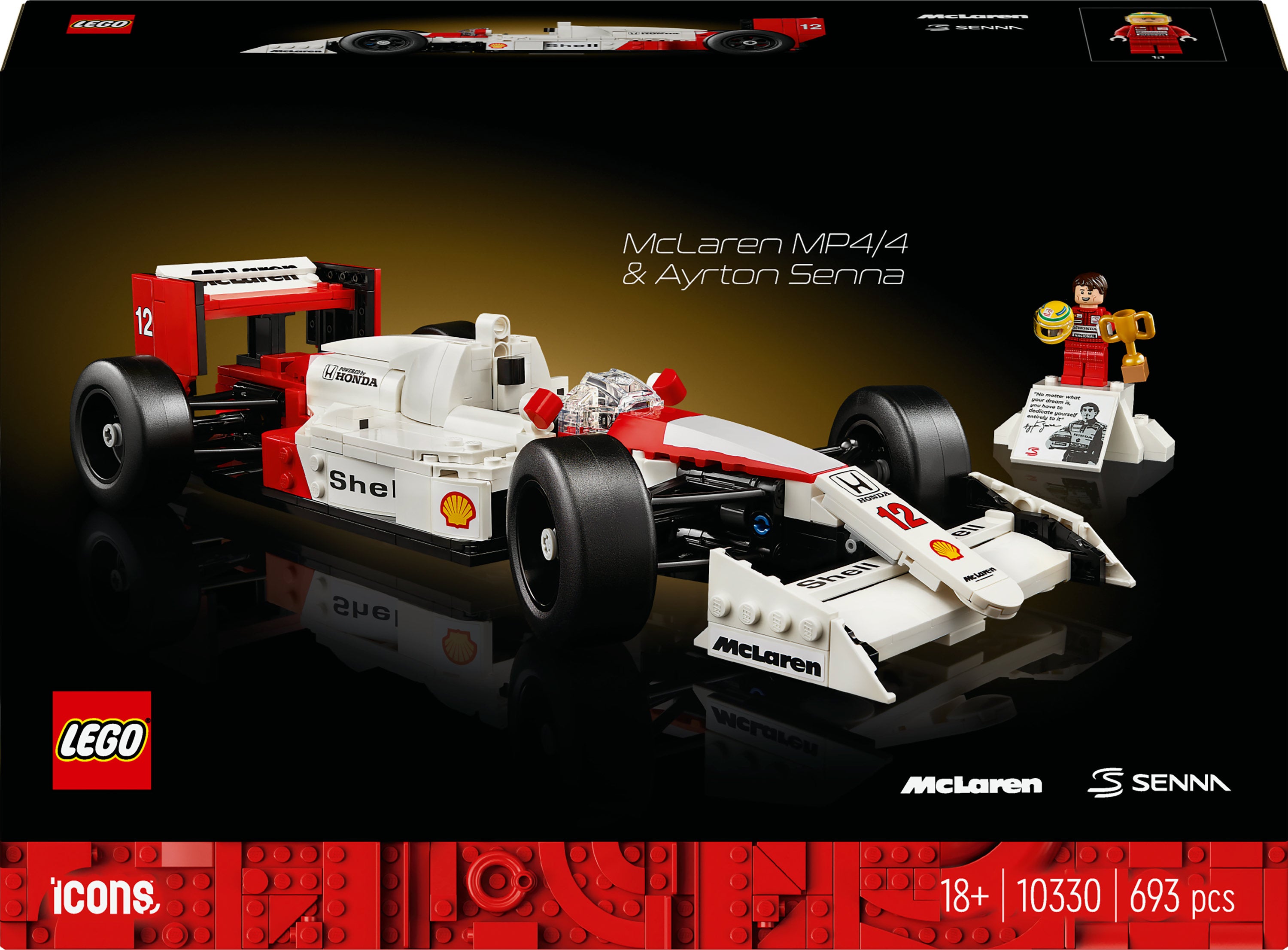LEGO 10330 McLaren MP4/4 & Ayrton Senna - Fantastisk!