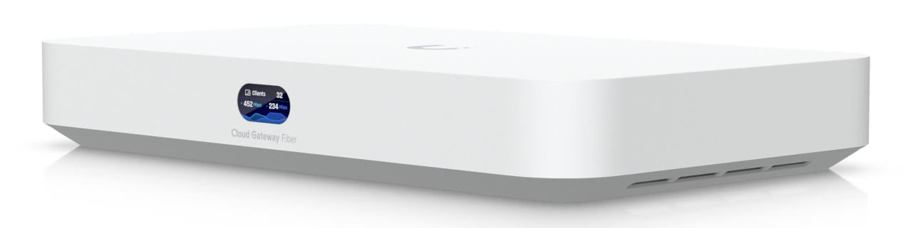 Ubiquiti Unifi Cloud Gateway Fiber - Hvid Router Tilbud!