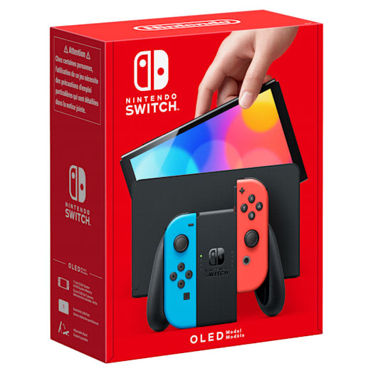 Nintendo Switch OLED Neon-Rød/Blå - Fantastisk Tilbud!