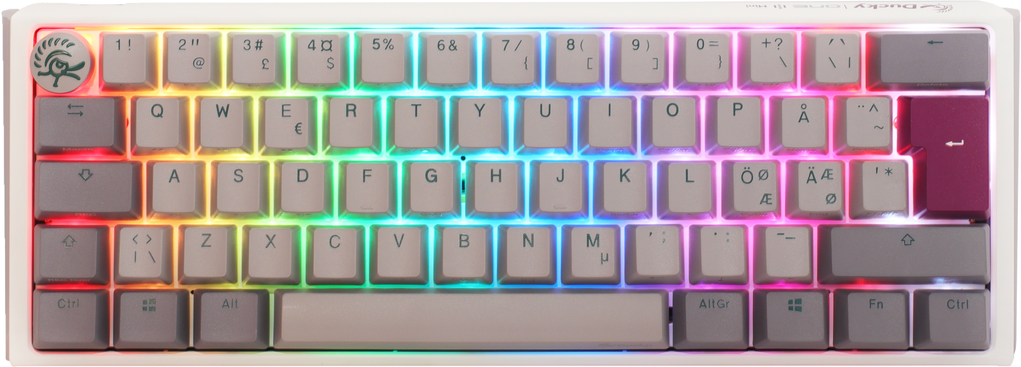 Ducky One 3 – Mist Nordic Mini 60% Tastatur med RGB Belysning