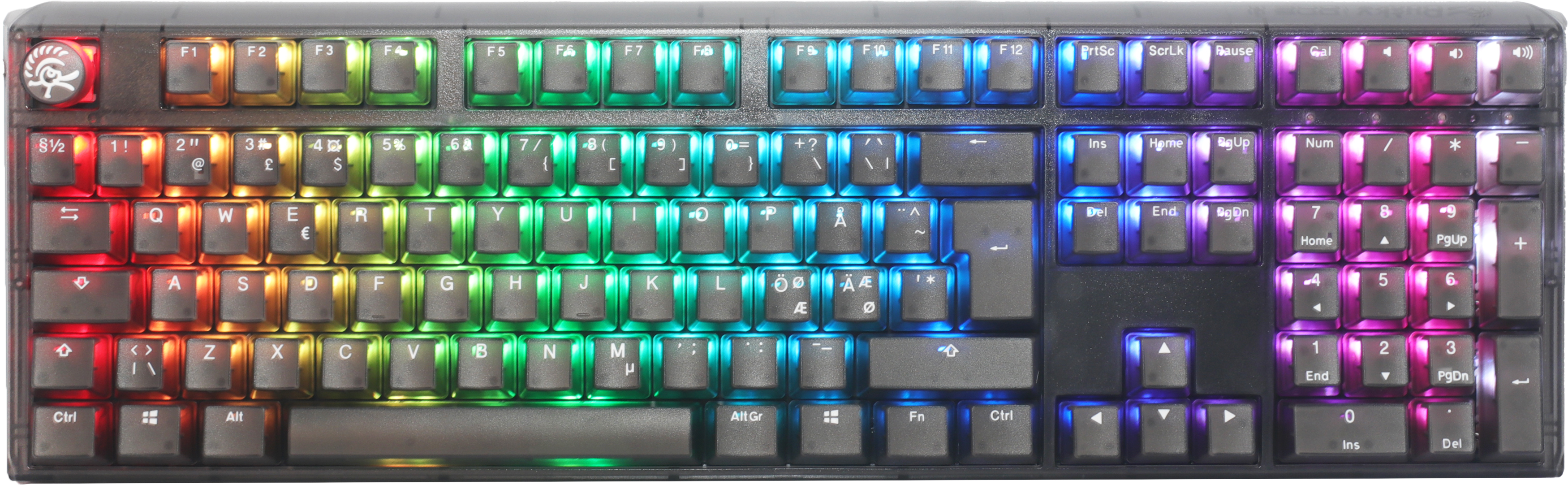 Ducky One 3 – Aura Black Nordic Tastatur med RGB Belysning
