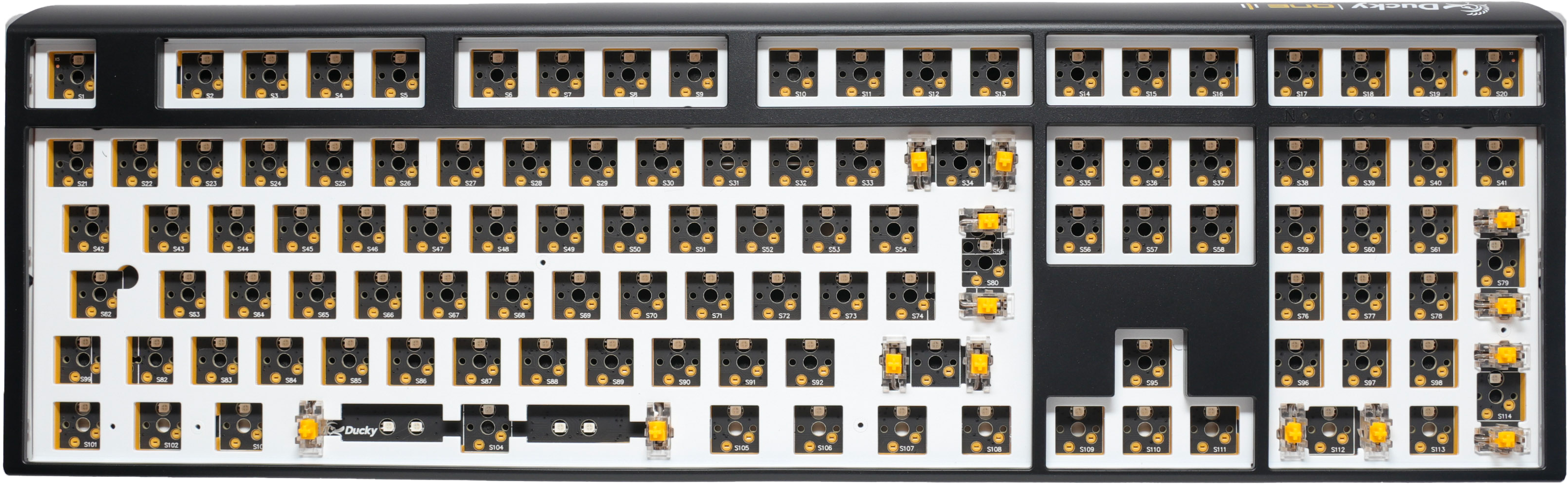 Ducky One 3 – Hot Swap ISO Barebone Tastatur – Sort RGB