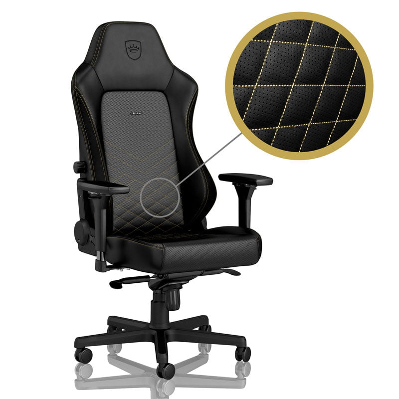 Noblechairs HERO Black/Gold Gamerstol – Luksus og Komfort