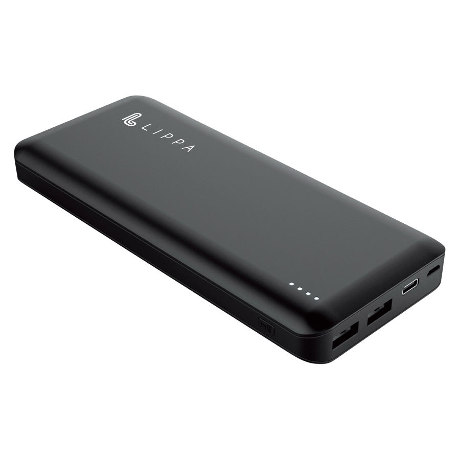 Lippa 26.800 mAh Powerbank med 65W USB-C PD - Sort tilbud