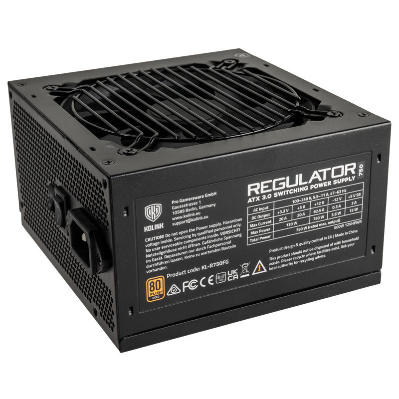 Kolink KL-R750FG PSU - 750W Gold Strømforsyning på tilbud!