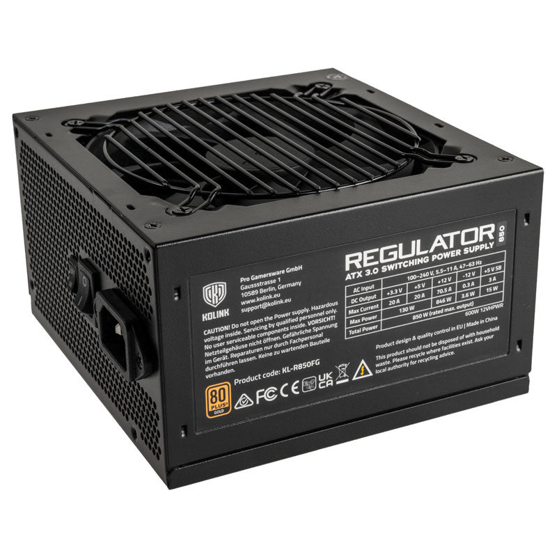 Kolink KL-R850FG 850W PSU – Gen5 Gold Strømforsyning på tilbud!