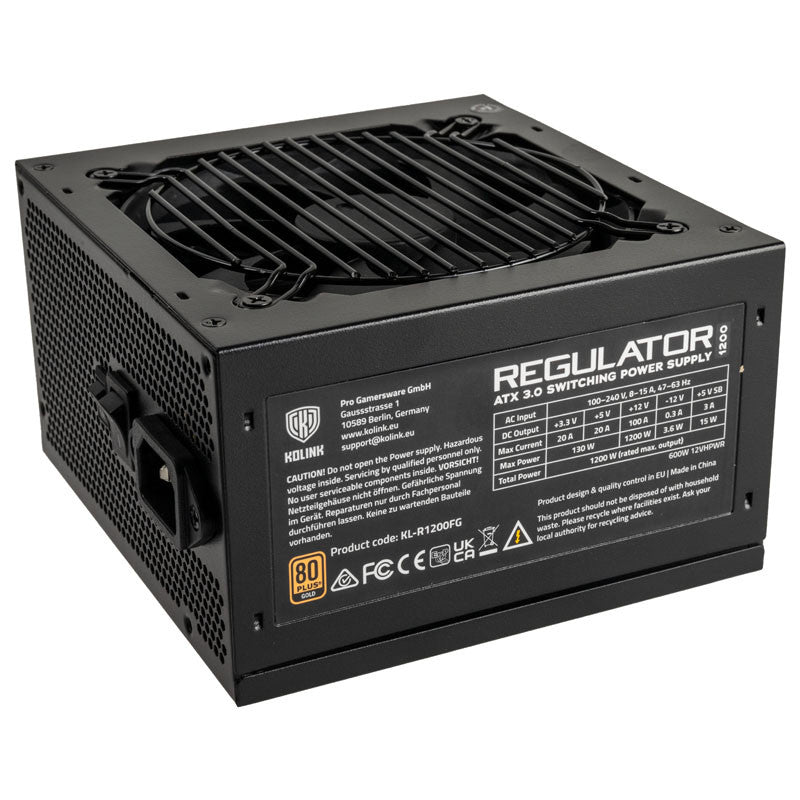 Kolink KL-R1200FG PSU - 1200W, 80 PLUS Gold, ATX 3.0